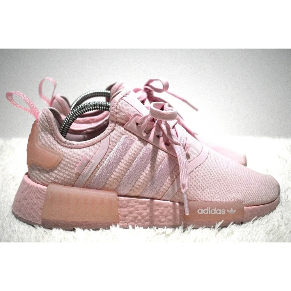 Adidas Originals NMD_R1 Clear Pink Athletic Shoes Sneakers HQ8862 Womens 8.5